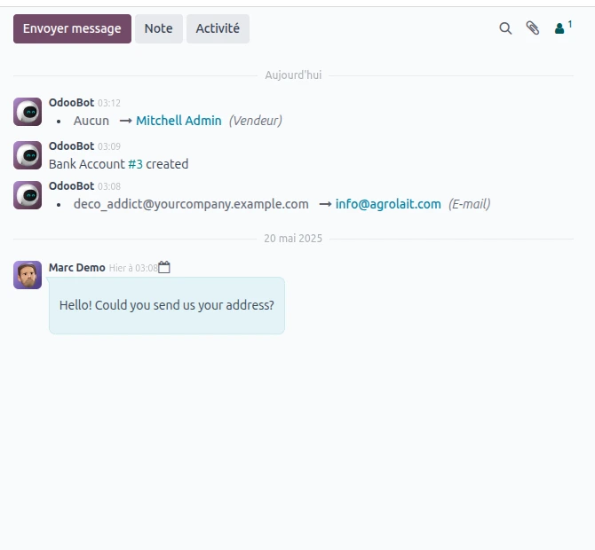 Chatter Odoo